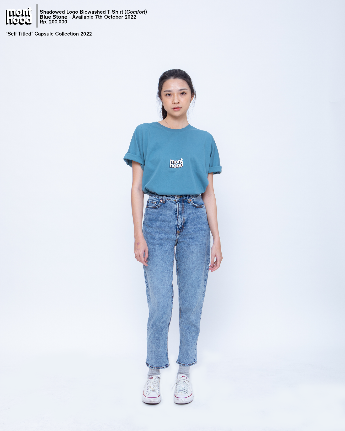 Shadowed Logo Bio-washed T-Shirt