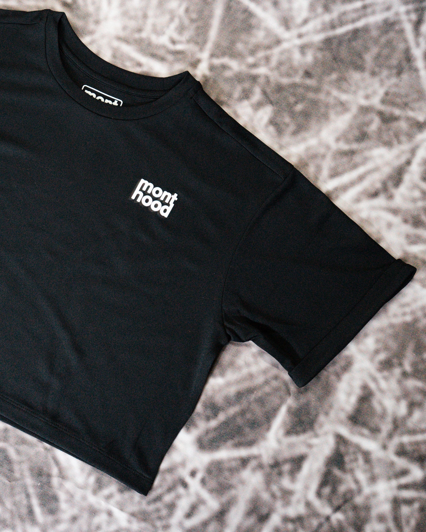 Shadowed Logo SS Cropped Top