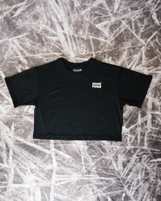 Shadowed Logo SS Cropped Top